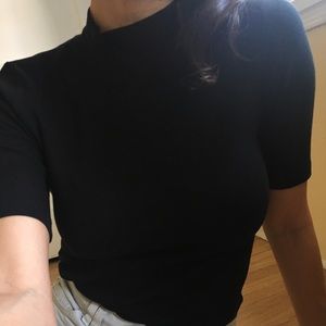Mock turtleneck top